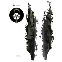 ダークメーズ 　15cmX20cm　デカール