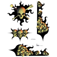 スカル＆クロスボーン 　15cmX20cm　デカール [SKU: SIC010]