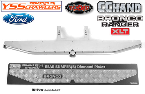 RC4WD KS Rear Bumper for Traxxas TRX-4 '79 Bronco Ranger XLT (Silver)