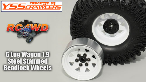 RC4WD 6 Lug Wagon 1.9 Steel Stamped Beadlock Wheels [White]